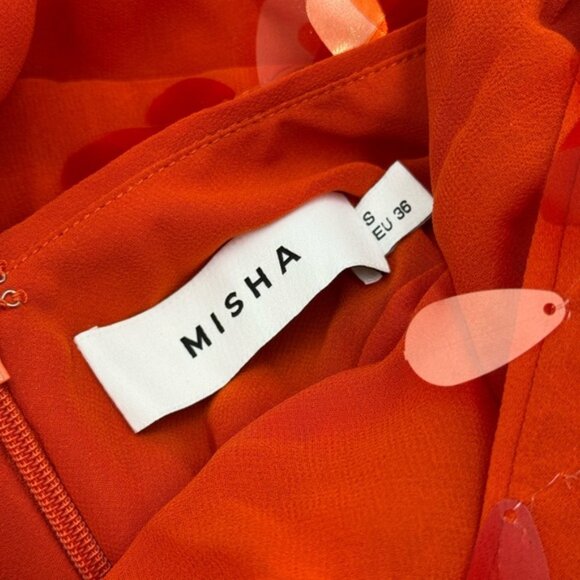 🆕 MISHA COLLECTION 🧿 NWOT Red Sapphire Sequins Mini Dress, Sz S - US 4 - Picture 15 of 16